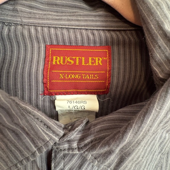 Vintage Rustler short sleeve pearl snap - Picture 2 of 9